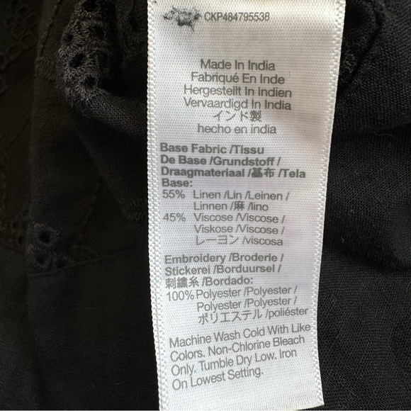 Madewell Long Sleeve Pop Over Top in Eyelet - Picture 11 of 11